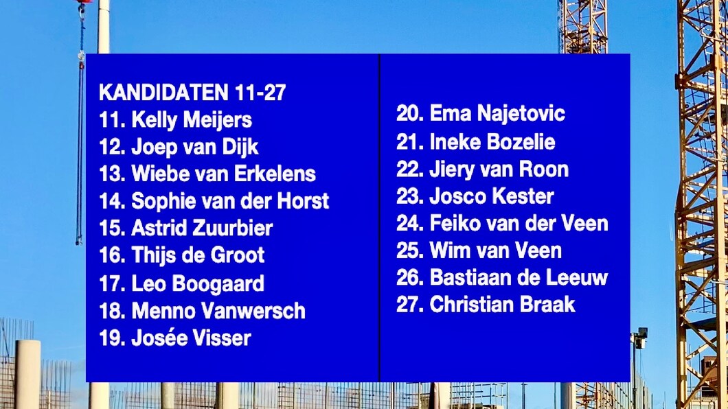 de lijstduwers Alkmaar