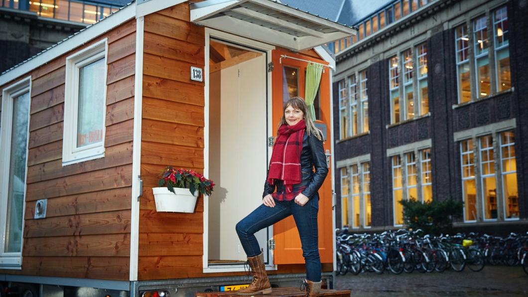 Marjolein Jonker voor een Tiny House