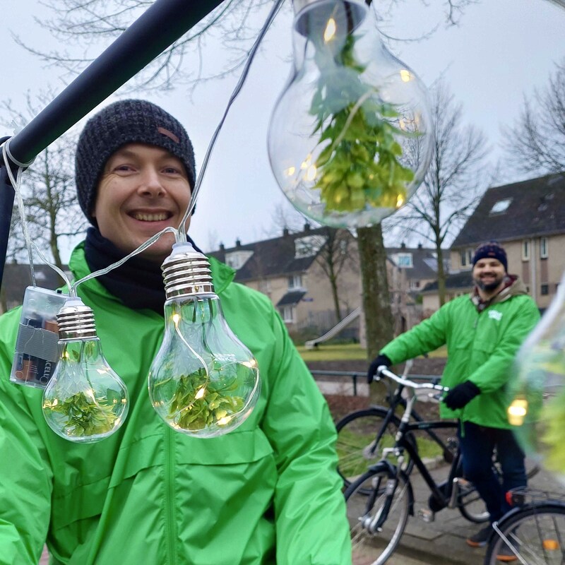 Fons op bakfiets