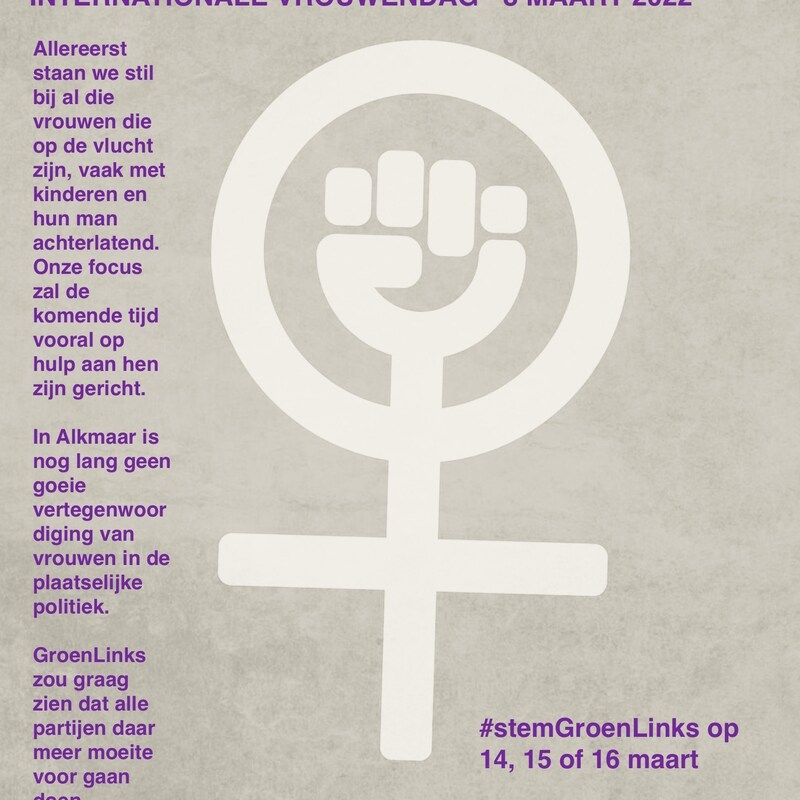 8 maart vrouwenteken