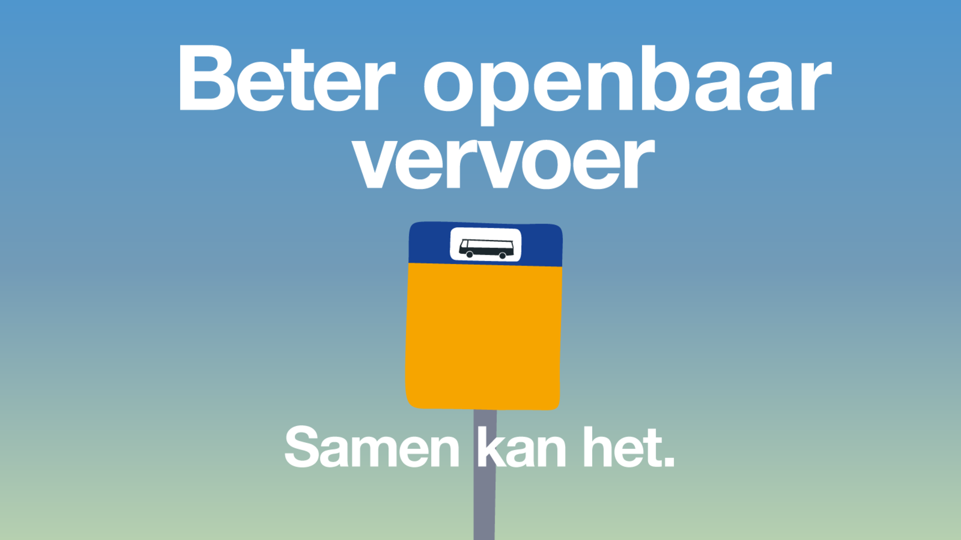 Beter openbaar vervoer samen kan het